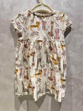 Mothercare Girl's Short Sleeve Animal Print Dress / Size 18-24m