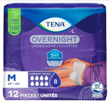 Tena Overnight Underwear / 12Pcs / Size M 34"-44"