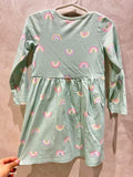 H&M Rainbow Print Long-Sleeve Dress / US 3/4T