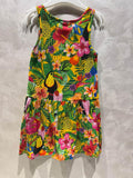 H&M Green Tropical Dress / Size US 2-4yrs