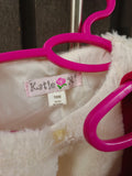 Penelope Red Dress with Fur Jacket / Size 18m