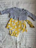 Carter's Floral Dress with Cardigan / Size 0m