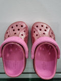 Crocs Kids Girl's Baya Glitter Clogs / Size C7