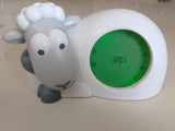Zazu Sam Sleep Trainer - Grey Sheep Alarm Clock & Night Light