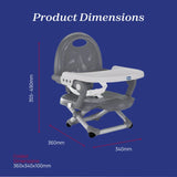 Chicco Pocket Portable Highchair Booster Seat - Dark Grey