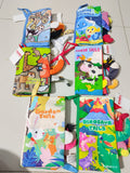 Set of 6 Fabric Tail Books