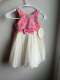 American Princess Toddlers Girl Floral Party Dress / Size 2T