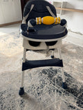 Foldable Baby High Chair with Double Tray / Age Newborn to 2yrs