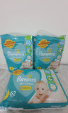 Pampers Diapers / Size 2 for Newborn / Weight 3-7Kgs  / Count  62