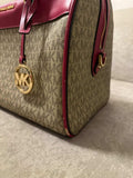 Michael Kors Signature Travel Medium Duffle Satchel Bag