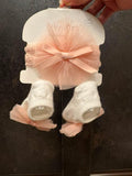 Juniors Booties & Headband Set Baby Girl / Size 0-6m