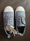 Old Navy Laceless Pull On Chambray Blue Sneakers / Size 9/16