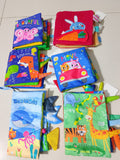Set of 6 Fabric Books