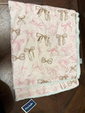 Marshalls x 2 Headbands, Booties & Blanket Set Fleece Blanket / Size 30x40”