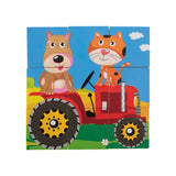 Playtive Puzzle Cubes / 9 Pcs