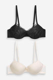Next UK Pad Balcony Embroidered Bras / 2 pack / Size 32DD