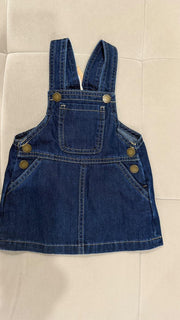 Next Denim Pinafore Dress / Size 6-9m