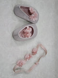 Moonsoon Set of Head Band & Shoes / Size 0-3m
