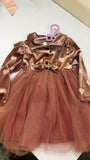Baby Girl Velvet Hearts Tulle Dress / Size 18-24M