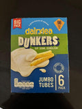 Dairylea Dunkers Jumbo Tubes Cheese Snacks / Pack of 6 / Expiry 16/05/25