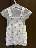 Next Dungaree with Bodysuit / Size 3-6m
