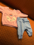 Baby Sweatshirt & Trouser / Size 3-6m
