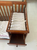 Mothercare Solid Wood Baby Cot with Changing Table & Storage