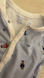 Ralph Lauren Romper Plus Cap / 6-12m