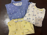 Next Zip-Up Full Rompers / Pack of 3 / Size Upto 3m