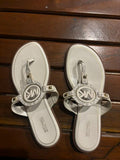 Michael Kors Aubrey Cut Out Thong sandals in vanilla color / Size 8m
