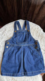 Next Indigo Blue Denim Pinafore Dress / Size 18-24m