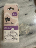 2 × Tommee Tippee Natural Start 0m+ Nipples