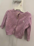 Ralph Lauren Purple Cardigan / Size 6m