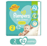 Pampers Diapers / Size 2 for Newborn / Weight 3-7Kgs  / Count  62