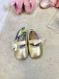 Shein Shiny Golden Shoes / Size 3-6m