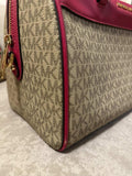 Michael Kors Signature Travel Medium Duffle Satchel Bag