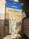 Dr Brown's Natural Flow Glass Anti-collic 8oz / 250ml / Pack of 2