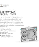 Matchstick Monkey Anti-Slip  3-Section Plate