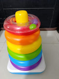 Fisher-Price Giant Rock-A-Stack Baby Toy, Ring Stacking Toy For Infants And Toddlers, 14+ Inches Tall