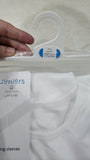 Juniors Bodysuits Full Sleeves Plain White / Pack of 2 / Size 6-12m