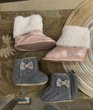 Girl's Booties / Pair of 2 / Size 0-6m