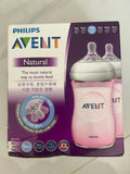 Avent Natural Bottles / Set of 2 / Pink Color / 260ml