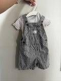 TU Dungaree Set / Size 6-9m