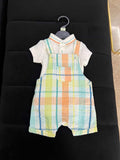 Mothercare Kids Checked Romper Set / Size 0-3m