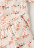 Juniors Bunny Print Long Sleeves T-shirt and Pyjama Set / Size 6-12m