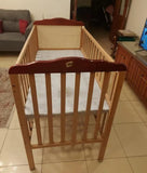 Crib Come Bed with Bedding, Side Bumpers & Mattress