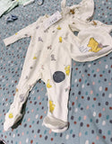 M&S 3Pc Set Bodysuit / 3-6m / Hat & Bib
