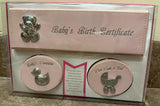 Baby's Birth Certificate Gift Set