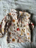 Next Cream Woodland Print Collar Top / Size 9-12M
