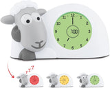 Zazu Sam Sleep Trainer - Grey Sheep Alarm Clock & Night Light